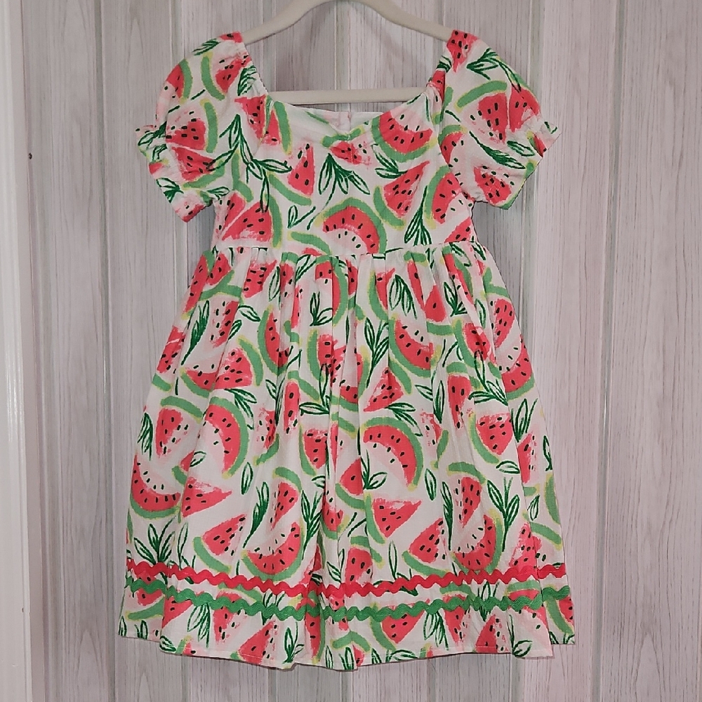 Never Worn Isaac Mizrahi Pink and Green Watermelon Dress